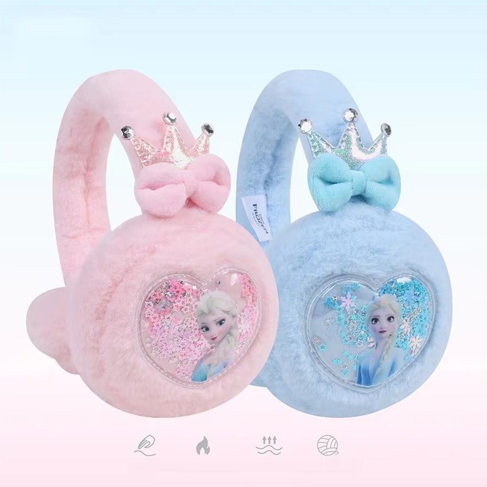 Warm Plush Disney Frozen Elsa Childrens Earmcups Winter Ears And Neck Protection For Girls 3