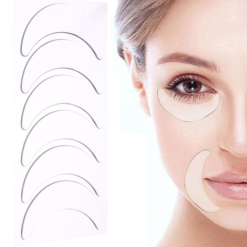 Reusable Silicone Eye Pads, 3 Pairs Waterproof Anti-Wrinkle Patches for Skin Care and Eye Wrinkle Reduction