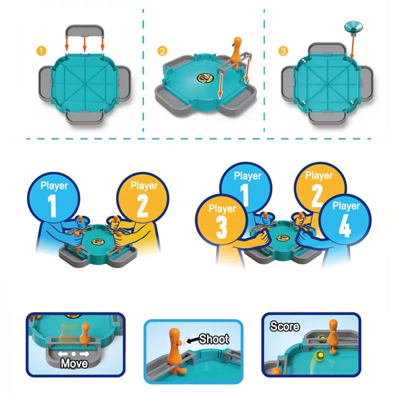 Soccer Table Pinball Machines Fun Interactive Board Game For Family And Friends 2