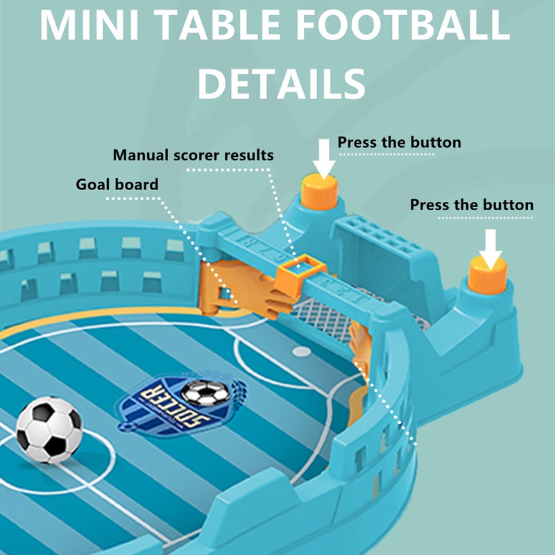Soccer Tabletops Competition Sports Games, Football Table Mini Tabletop Interactive Game for Family Entertainment