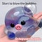 Bubble Hairstyle Game For Kids Clear Crystal Octopus Hand Relax Toy Squeeze Fidget Toy 2