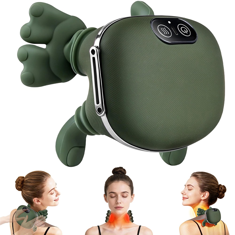 Neck Shoulder Massager Shawl Bionic Kneading Massager 3Level Modes Body Muscles Pillow 6