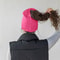 Wool Cap With Magnetic Opening Automatic Knitted Ponytail Cap For Women 4