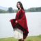 Thick Acrylic Cashmere Cape Long Poncho, Fashion Luxury Jacquard Unisex Travel Winter Shawl