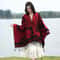 Thick Acrylic Cashmere Cape Long Poncho, Fashion Luxury Jacquard Unisex Travel Winter Shawl