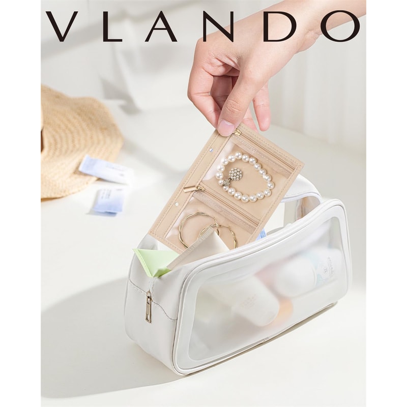 Travel Jewelry Storage Bag Transparent Velvet Jewelry Box Convenient Jewelry Storage Book With Zipp 4