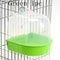 Splash-Proof Transparent Bird Bath Tub, Parrot Shower w/ Easy-Grip Handle for Lovebirds & Conures