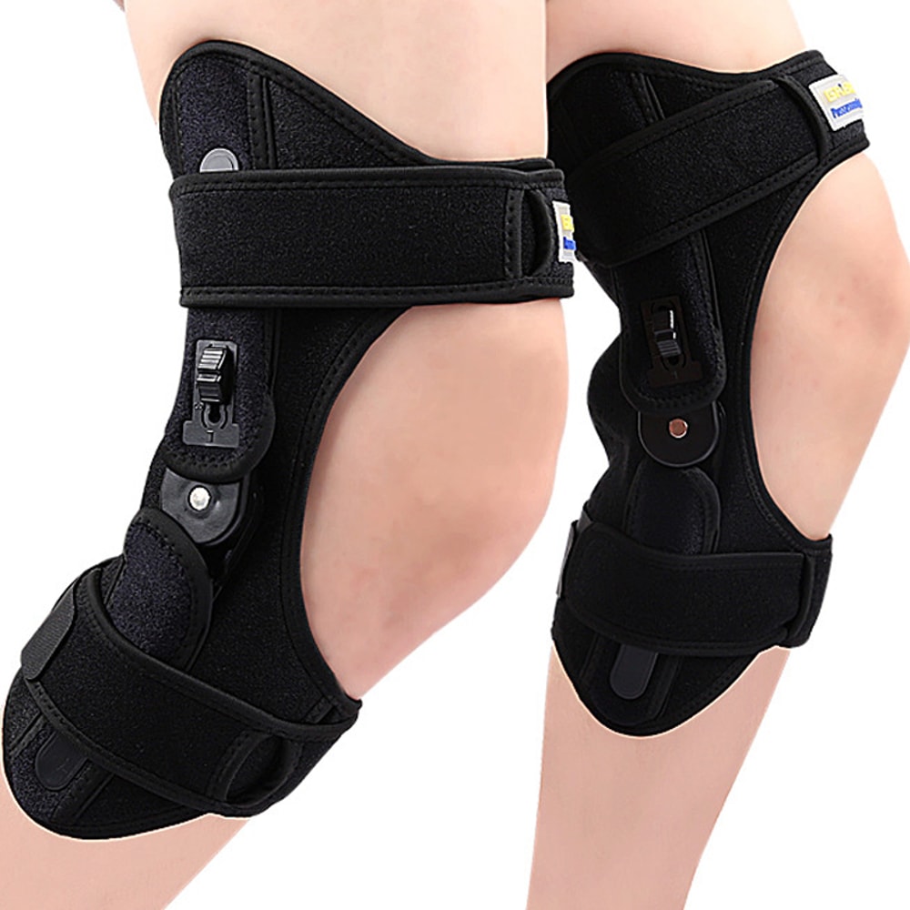 Knee Rehabilitation Adjustable Exoskeleton Walking Aid Gear Protective Leg Joint Training Knee Brac 4