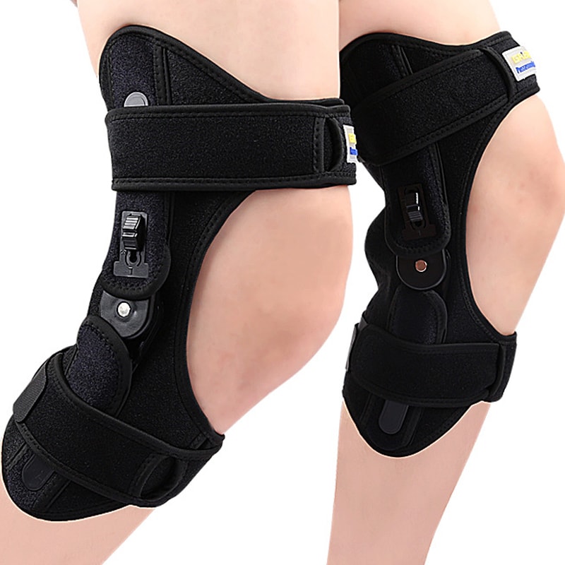 Knee Rehabilitation Adjustable Exoskeleton Walking Aid Gear Protective Leg Joint Training Knee Brac 4