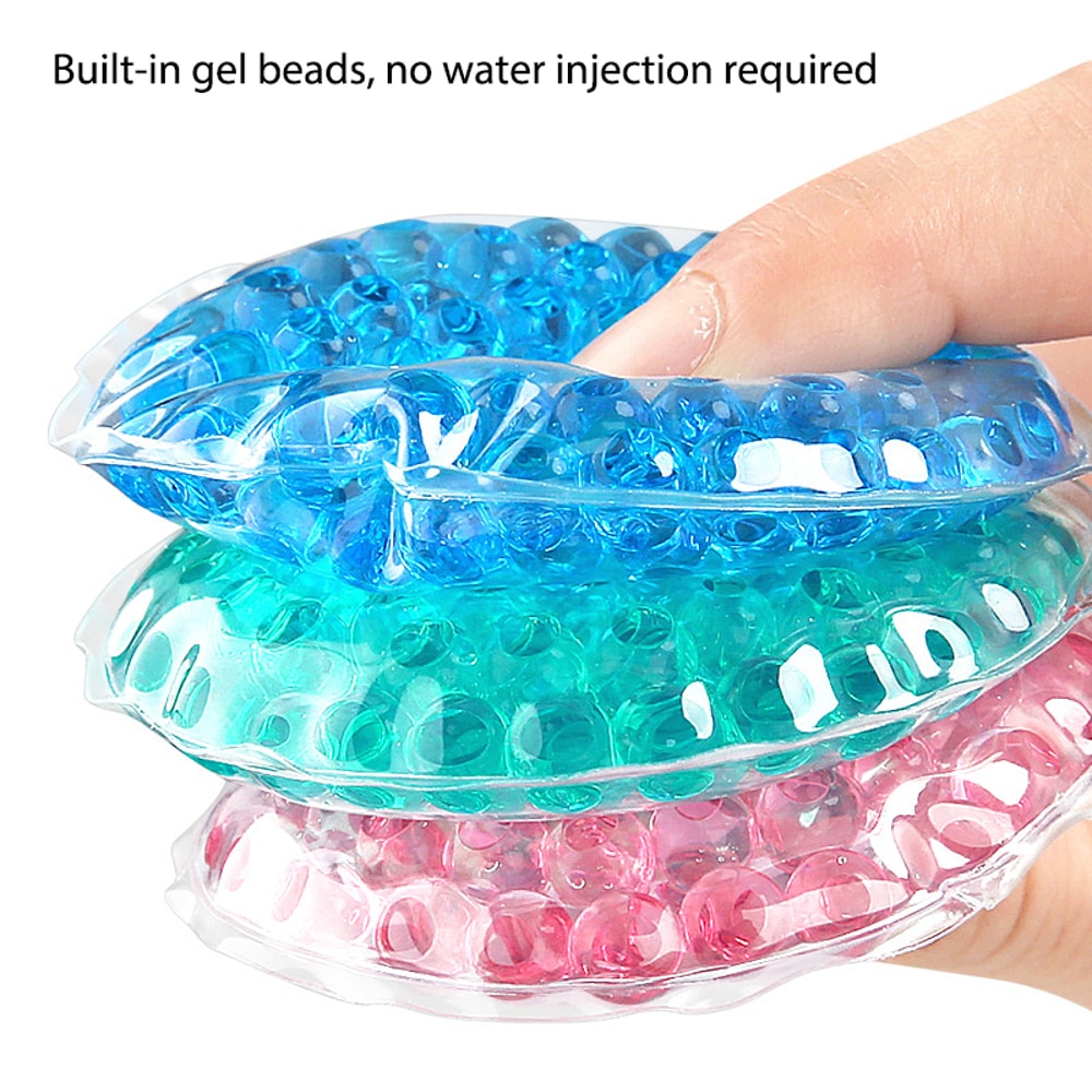 Round Cooling Gel Eye Pad, Hot Cold Compress for Eye Strain Relief, Ice Gel Pack for Men Women