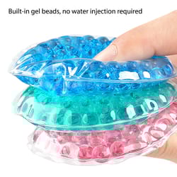 round cooling gel eye pad, hot cold compress for eye strain relief, ice gel pack for men women