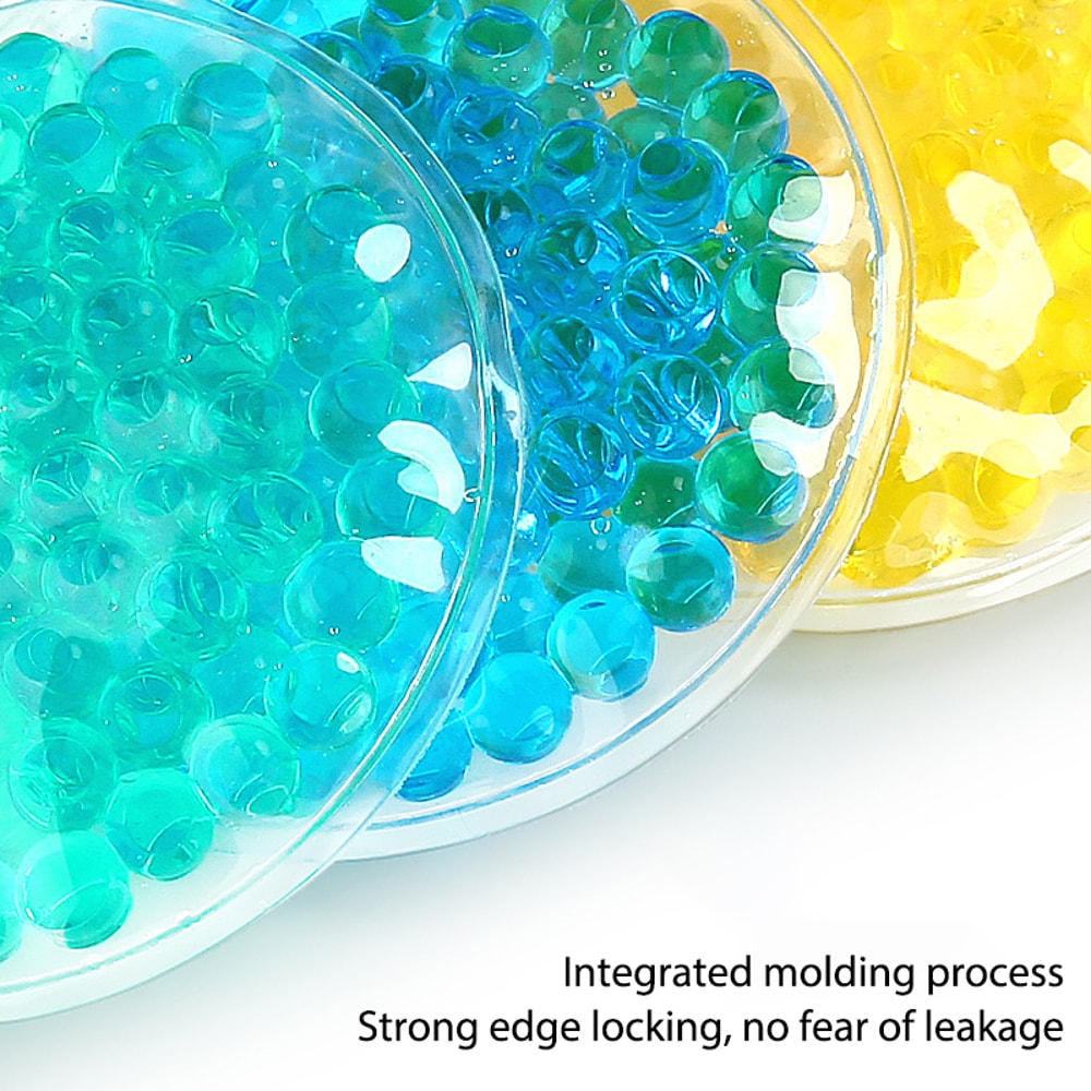 Round Cooling Gel Eye Pad, Hot Cold Compress for Eye Strain Relief, Ice Gel Pack for Men Women