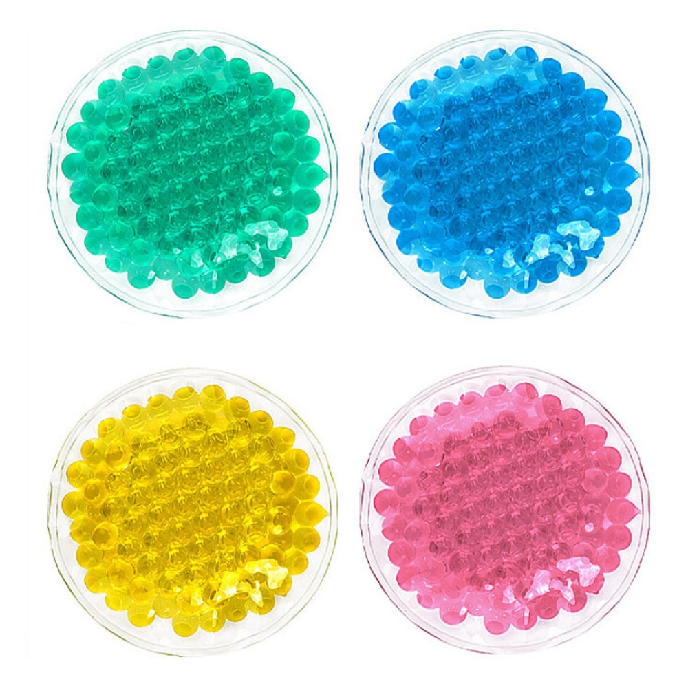 Round Cooling Gel Eye Pad, Hot Cold Compress for Eye Strain Relief, Ice Gel Pack for Men Women