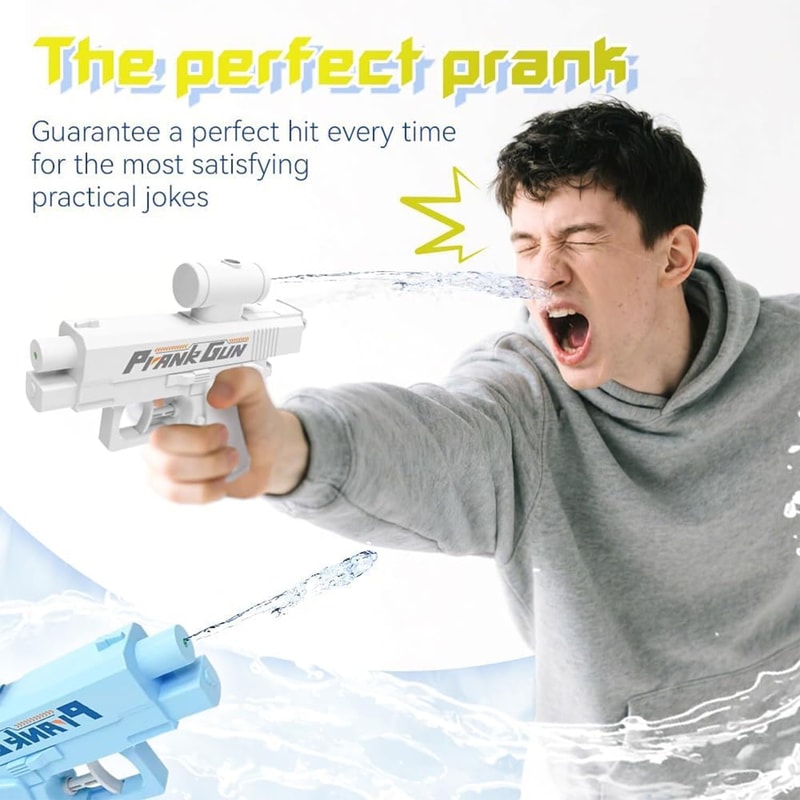 Hilarious Prank Water Gun, Two-Way Reverse Water Gun, Fun Novelty Toy for Parties & Summer Fun, Kids Gift