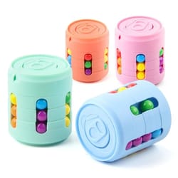 colorful beans finger spinning fidget spinner, stress relief decompression tool for kids and adults