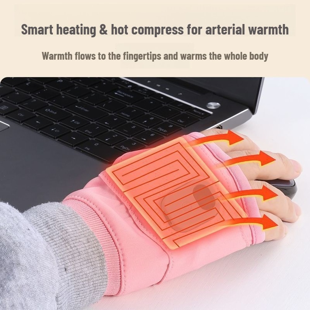 Thermal Winter Gloves Electric Heated Powered Windproof Touchscreen For Cycling Skiing 1