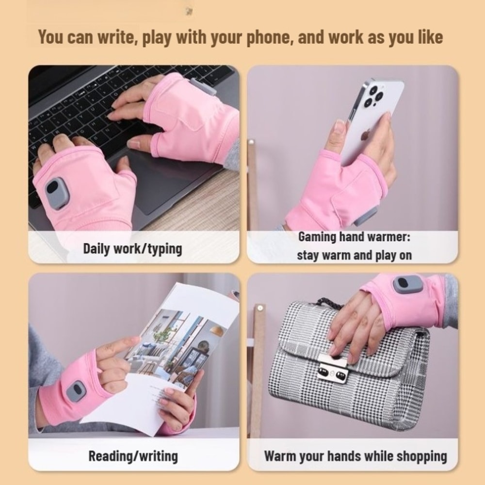 Thermal Winter Gloves Electric Heated Powered Windproof Touchscreen For Cycling Skiing 5