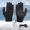 Winter Cycling Gloves For Men Women USB Heated Knitted Full Finger Gloves NonSlip Touch Screen Glov 0