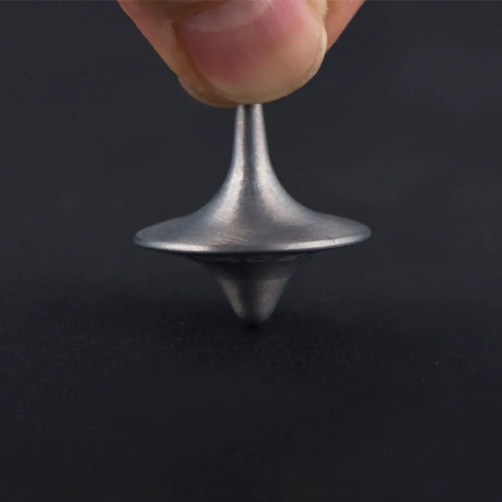 Totem Print Spinning Top Metal Gyro For Great Accuracy And Silver Performance 5