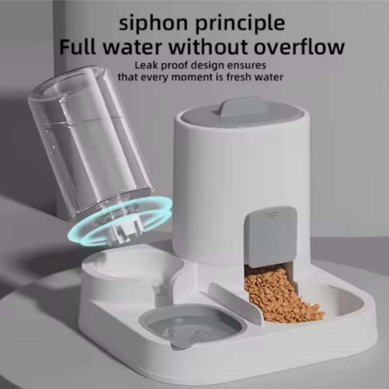 Pet Water Dispenser Cat Bowl Smooth Food Water Supply Dog Bowl Cat Feeding Water Feeder 2