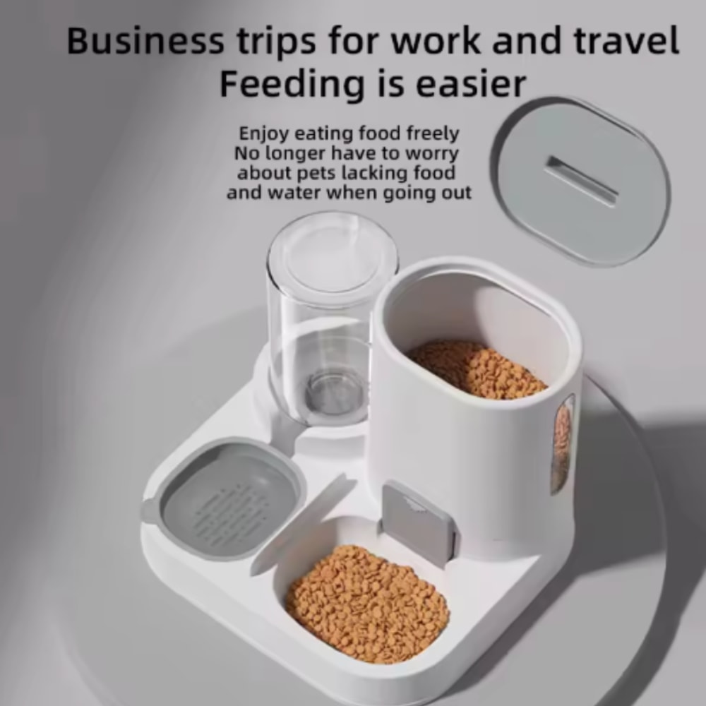 Pet Water Dispenser Cat Bowl Smooth Food Water Supply Dog Bowl Cat Feeding Water Feeder 3