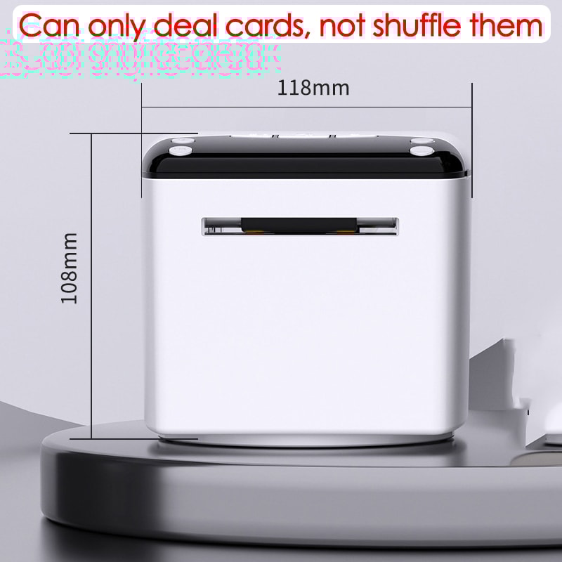 Electric Automatic Card Dealer Machine, Rechargeable Poker Cards Dispenser, Adjustable Speed and Distance Tools