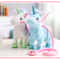 Walking Singing Electric Plush Toy Unicorn Leading Rope Angel Horse Doll 2