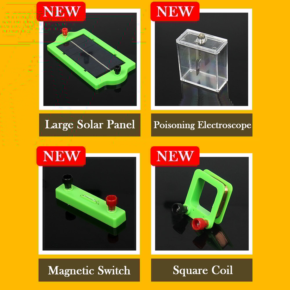 Junior High School Electricity Experiment Kit, Electromagnetics Physics Circuit Equipment for Teachers and Students