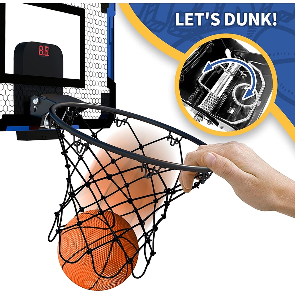 Mini Basketball Hoop Set, Wall-mounted Training Toy for Kids, Indoor and Outdoor Basketball Hoop for Home Use