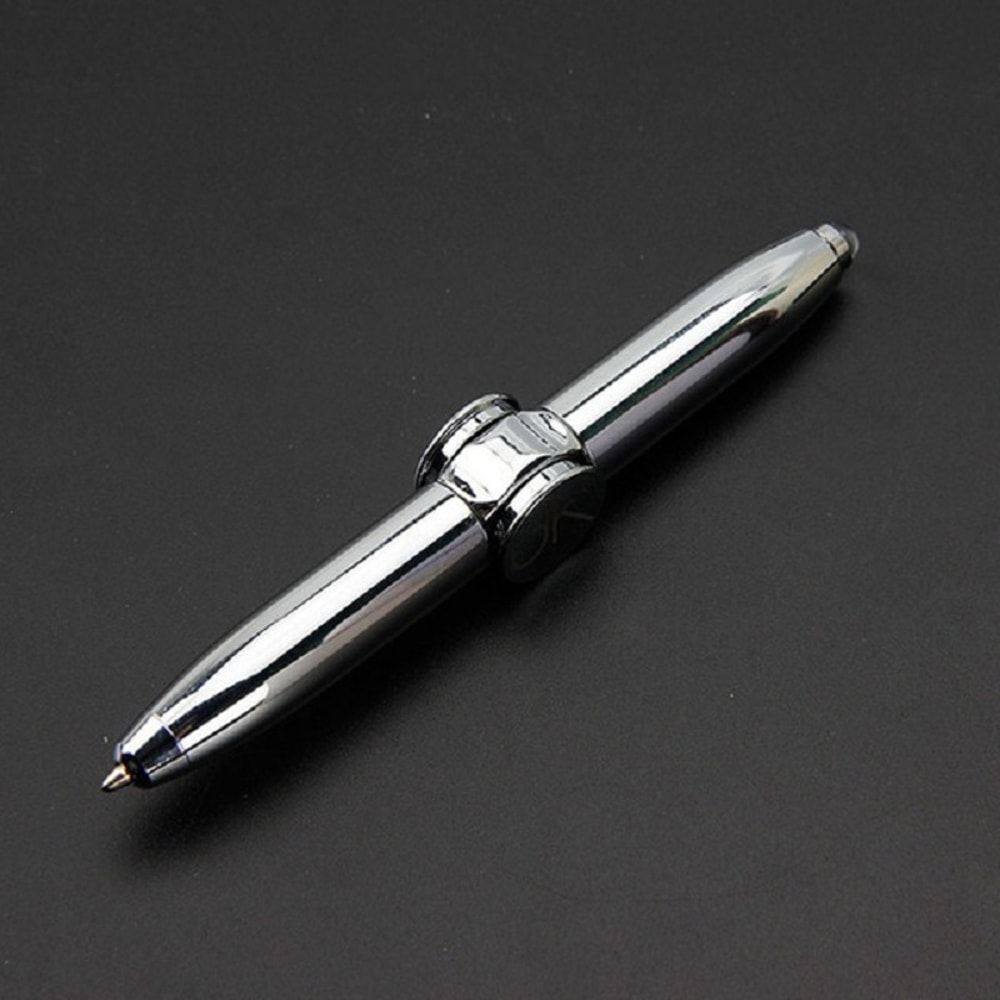 Spinning Decompression Gyro Metal Ballpoint Pen Creative LED Pen For Fashion Office And School Supp 5