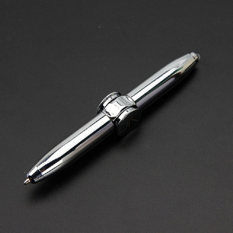 Spinning Decompression Gyro Metal Ballpoint Pen Creative LED Pen For Fashion Office And School Supp 5