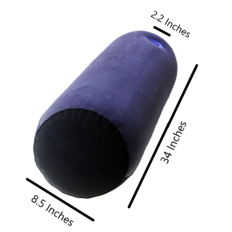 Inflatable Soft Relax Cushion PVC Flocking Silicone Triangle Cylinder Pillow 6
