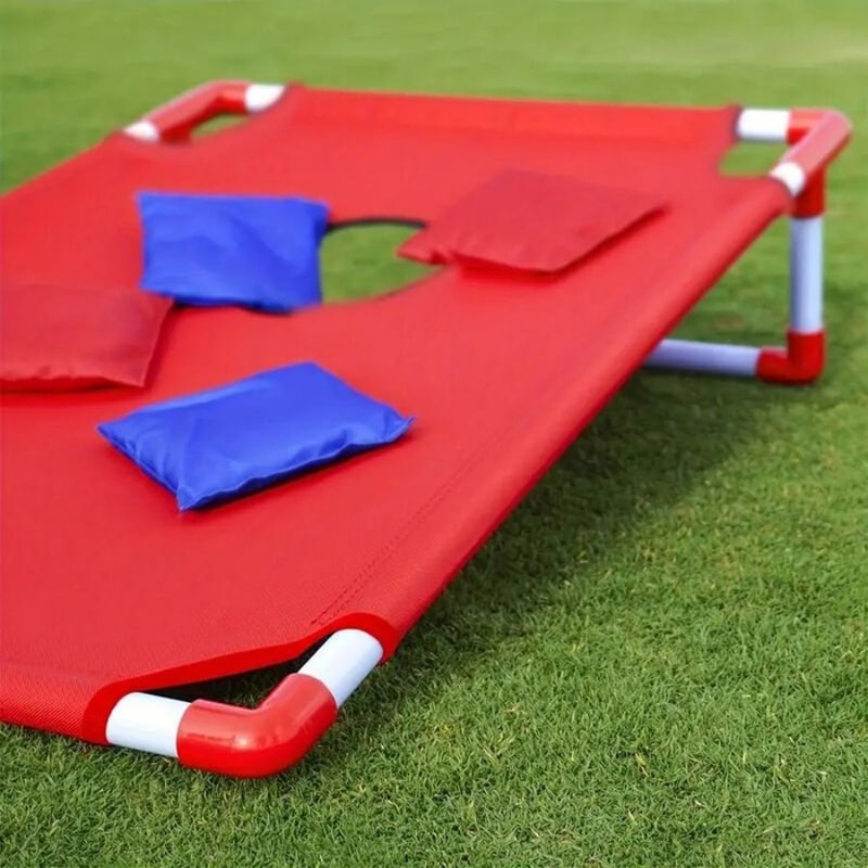 Cornhole Game Set, Portable Game Board with Bean Bags for Yard Fun
