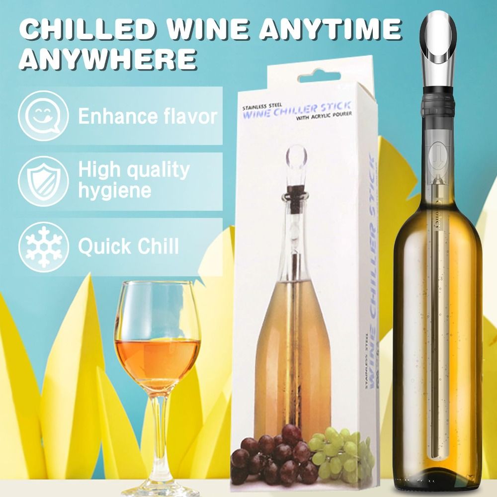 Wine Cooling Stick Stainless Steel Chiller Stick Rapid Cooler For No Dilution Of Taste 4