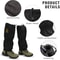 Adjustable Trail Leg Gaiters Waterproof Winter Desert Sandproof Gaiters For Hiking Walking Hunting 3