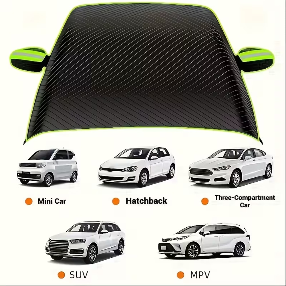 High-Quality Winter Car Accessories, UV Protection, Snow Shield, Durable Windshield Cover