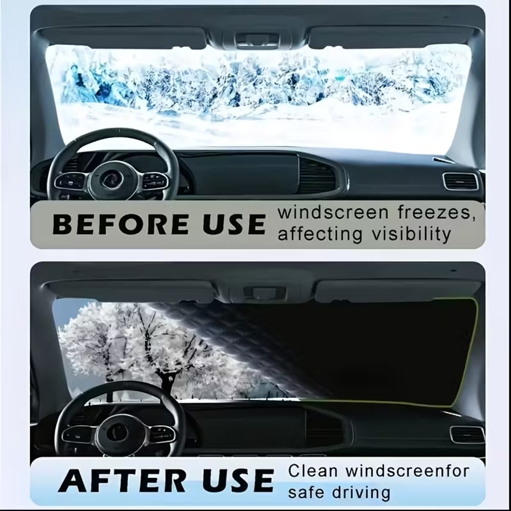 High-Quality Winter Car Accessories, UV Protection, Snow Shield, Durable Windshield Cover