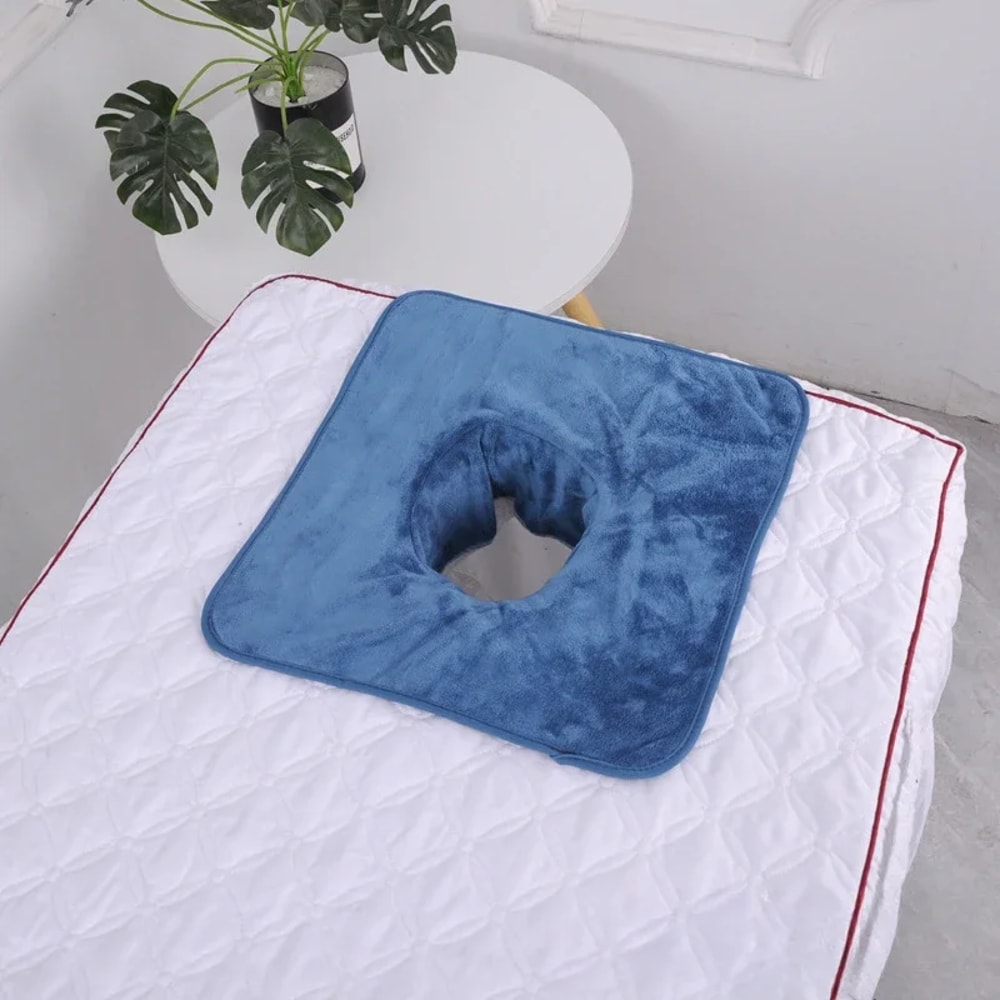 SPA Massage Bedspread Towel Velvet Thickened Beauty Table Planking Face Towel With Face Breath Hole 6