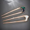 Fashion Luxury Silver Gold Enamel Shell Hairpin For Women U Shape Metal Hair Stick Elegant Hairwear 5