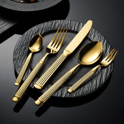 heavy-duty stainless steel knife, fork, spoon, western steak tableware set