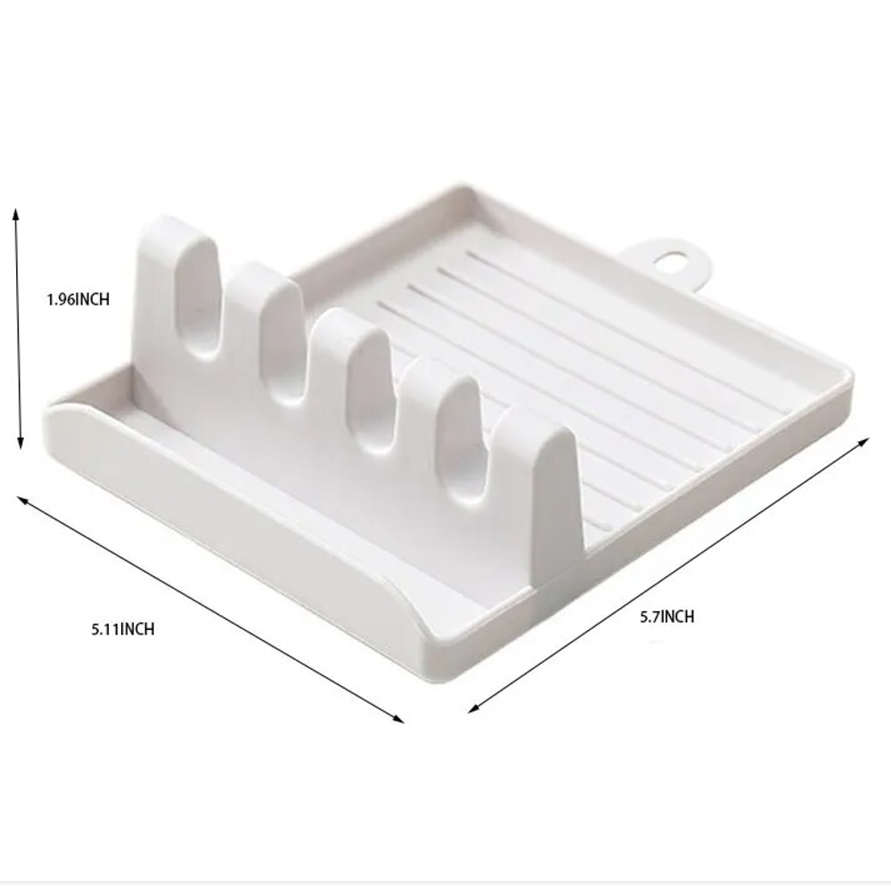 Soup Spoon Pad Countertop Spatula Rack Pot Lid Rack Shelves