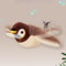 Interactive Cat Toy, Electric Bird Feather, Rechargeable Automatic Squeaky Plush Toy for Kittens, Bite Resistant