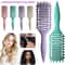 Hollow Out Detangling Hair Brush Curl Define Styling Brush Shaping Curls Barber Hairdressing Tools 2