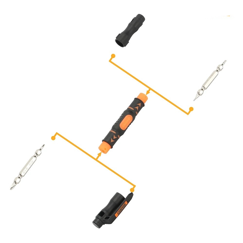 DIY Repair Tool Kit Portable 3 In 1 Doublehead Bits Screwdriver Pen With Magnetic Two Way Slotted A 3