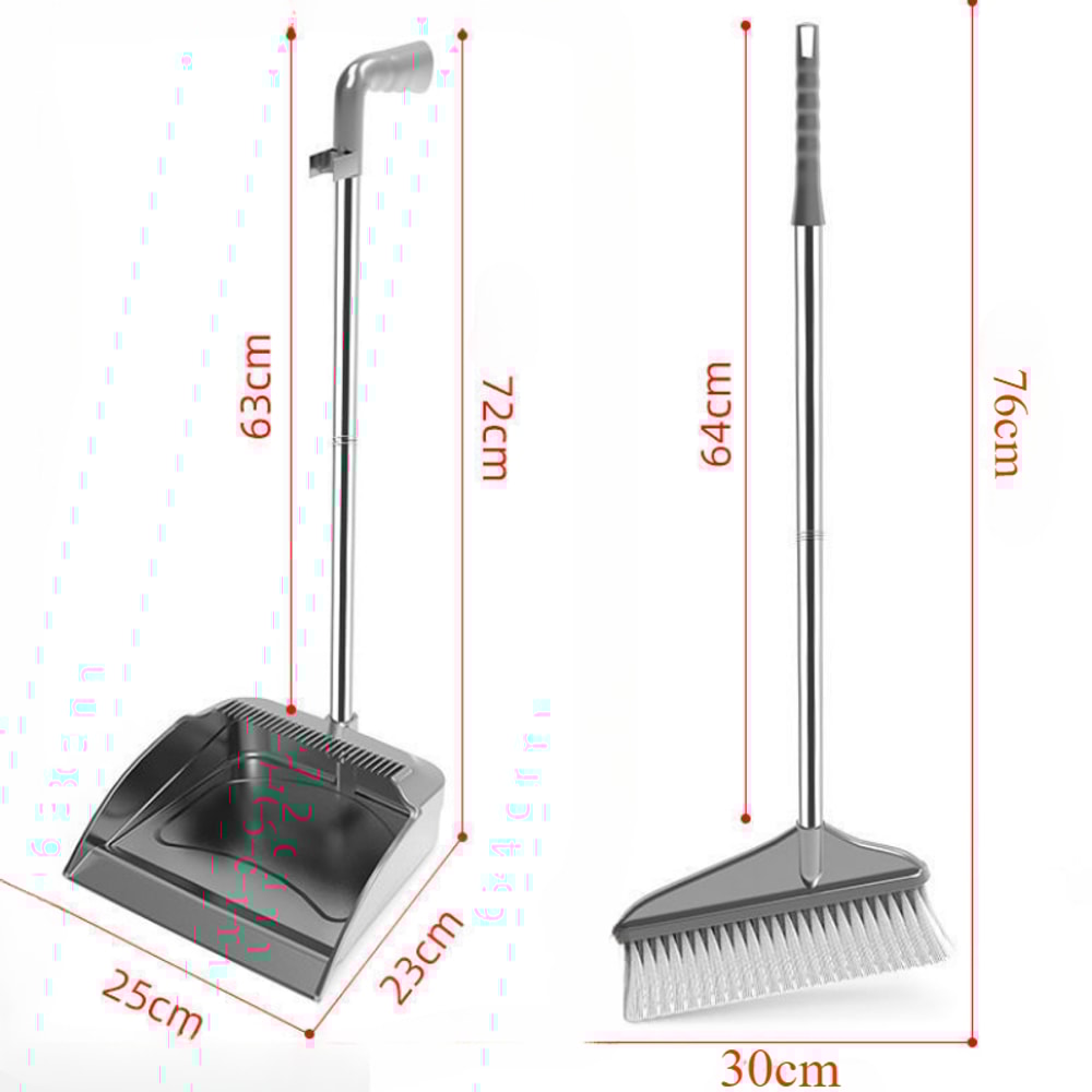 Plastic Dustpan Set With New Tepy Broom Multifunction Sweeper Wiper For Home Cleaning Floors And Ac 4