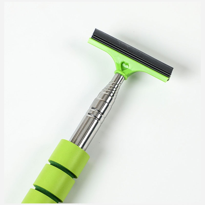 Auto Glass Mist Cleaner Scraper Car Rearview Mirror Wiper Cleaning Tool Handle Telescopic Window Br