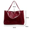 Large Capacity Women Tote Bag, Fashionable Underarm Pouch, Retro PU Leather Shoulder Bag, Casual Crossbody Bucket Bags