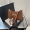 Korean Fashion Women Handbag Under-Arm Bag for Autumn Winter with Bow Decoration