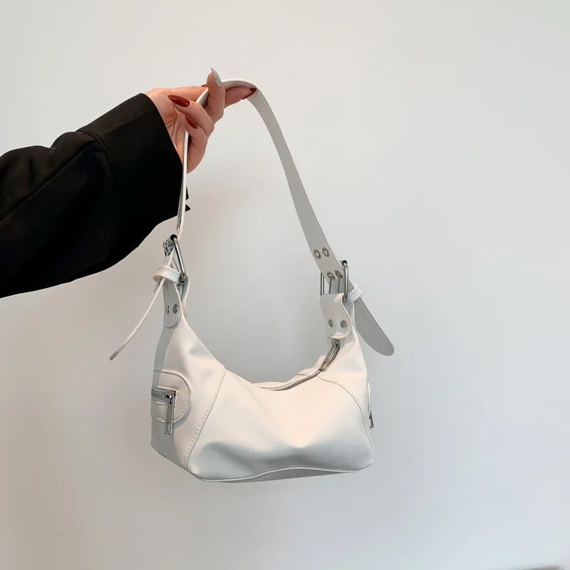 Retro Leather Zipper Handbag, New Women Armpit Shoulder Bag