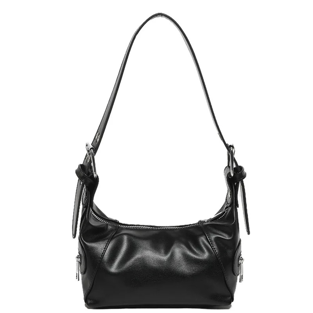 Retro Leather Zipper Handbag, New Women Armpit Shoulder Bag
